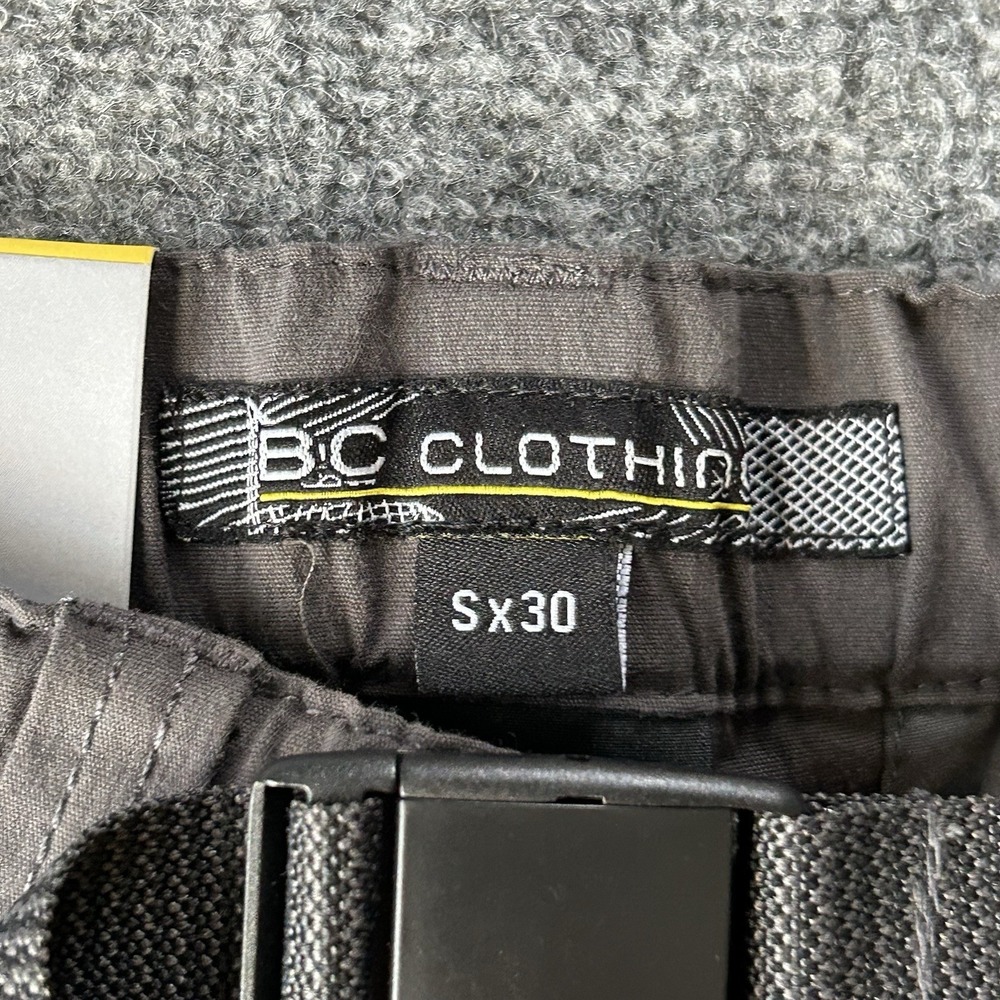 BC Clothing Pants Men 32 X 24 Short Convertible Cargo Shorts Grey New NWT Boys - Picture 3 of 11